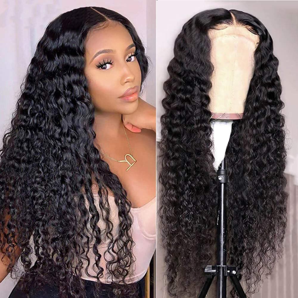 Sterly Hair HD Transparent Lace 13×4 Deep Wave Frontal Human Hair Wigs