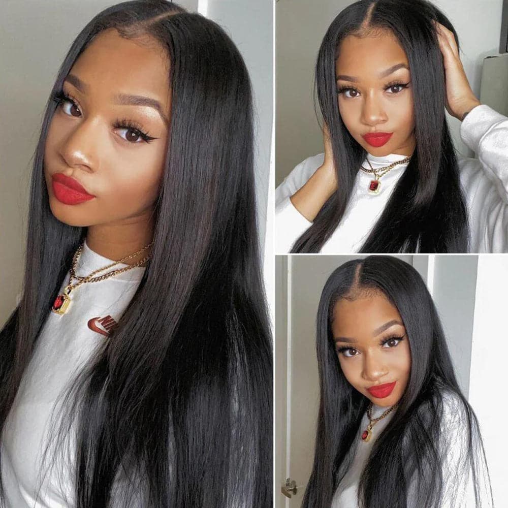Sterly 5x5 Glueless HD Lace Closure Wigs Human Hair Silk Straight Hair Wigs - sterlyhair