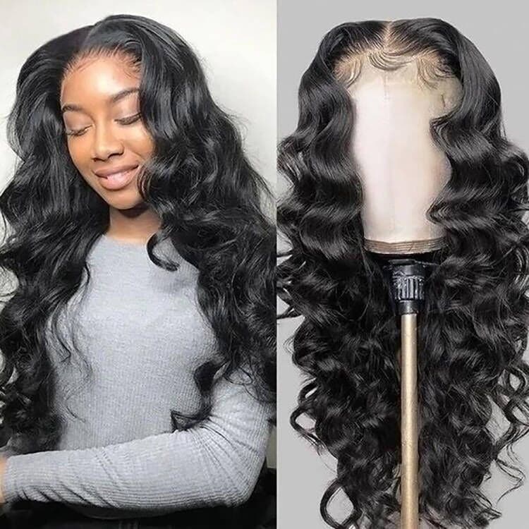 Loose Deep Wave Full Lace Human Hair Wig Sterly 100% Human Hair Wigs