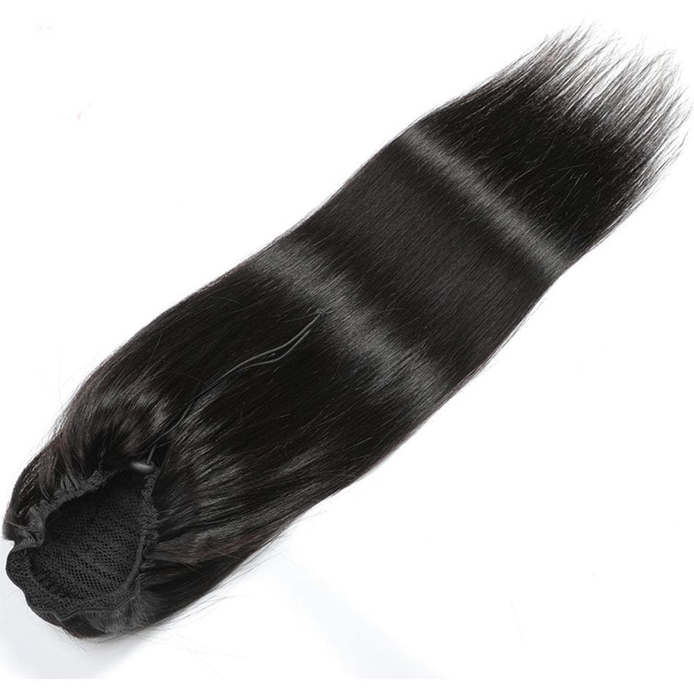 Sterly Straight Human Hair Drawstring Ponytail Human Hair Extensions