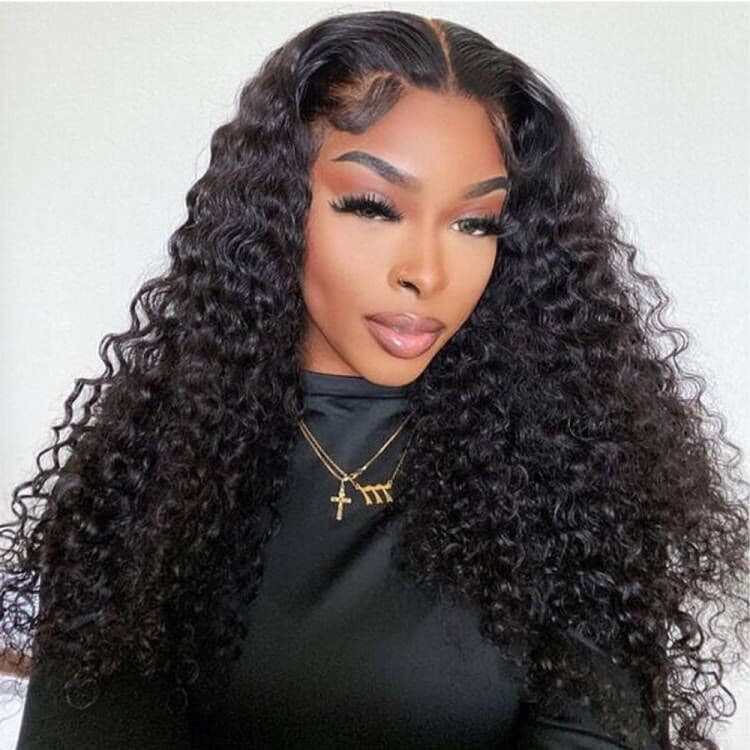 Deep Wave Full Lace Human Hair Wig Sterly 100% Human Hair Wigs