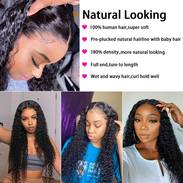 Deep Wave Full Lace Human Hair Wig Sterly 100% Human Hair Wigs - sterlyhair