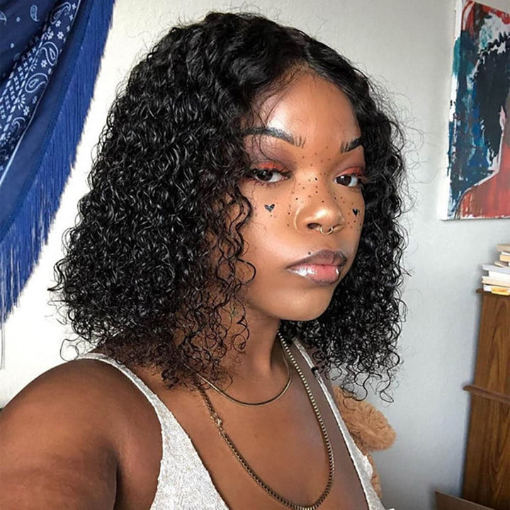 Sterly Curly Short Bob Wigs 13x6 Curly Lace Front Human Hair Wigs For Women - sterlyhair