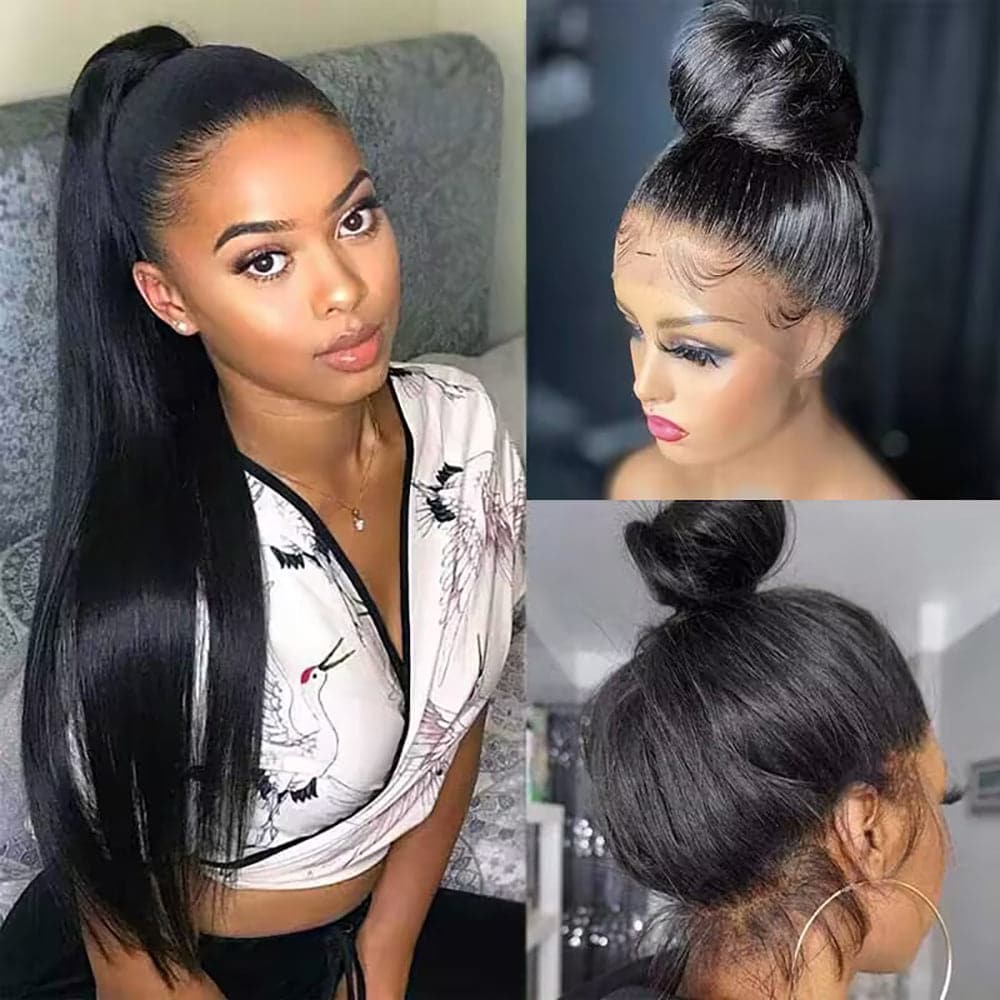 360 Lace Frontal Wigs Silk Straight Human Hair Wigs For Women Sterly Hair