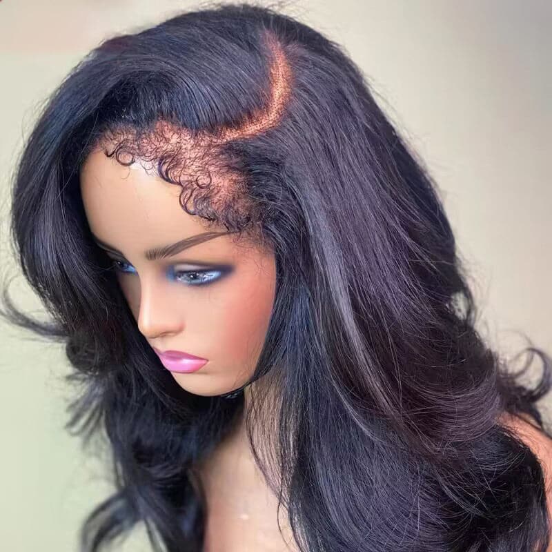 Type 4C Edges Wig | Wear and Go Glueless 7×6/13×6 Body Wave Human Hair Wigs - sterlyhair