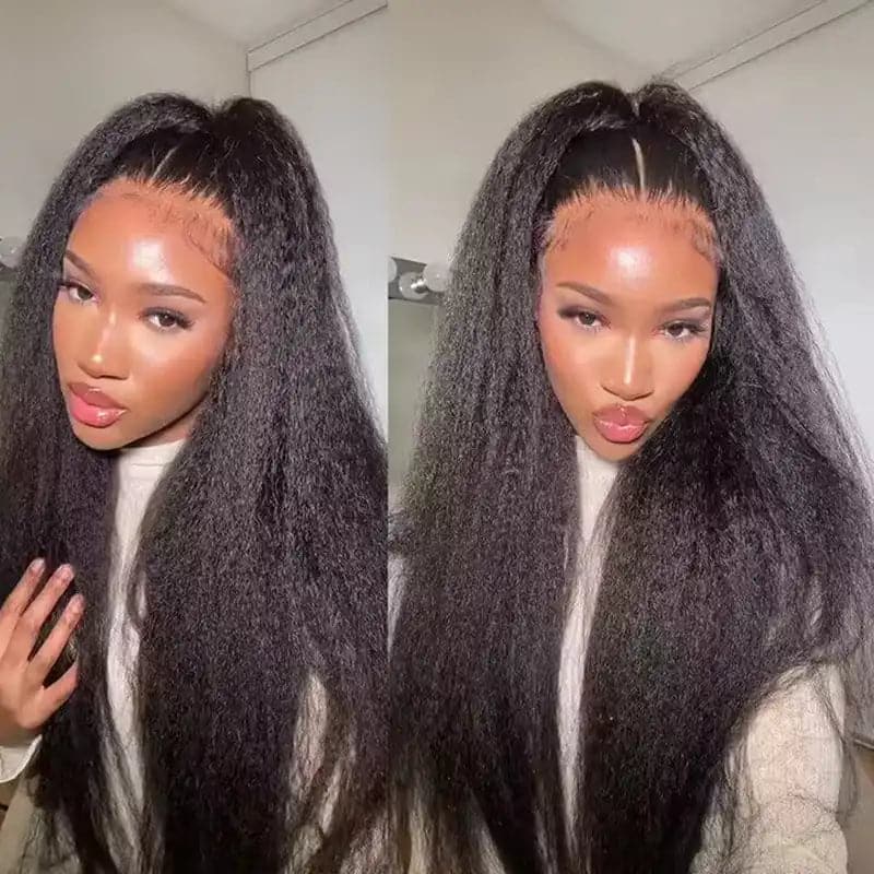 10-40inch Transparent HD Lace Frontal Wigs 13x6 Yaki -straight Lace Front Wigs Sterly Hair