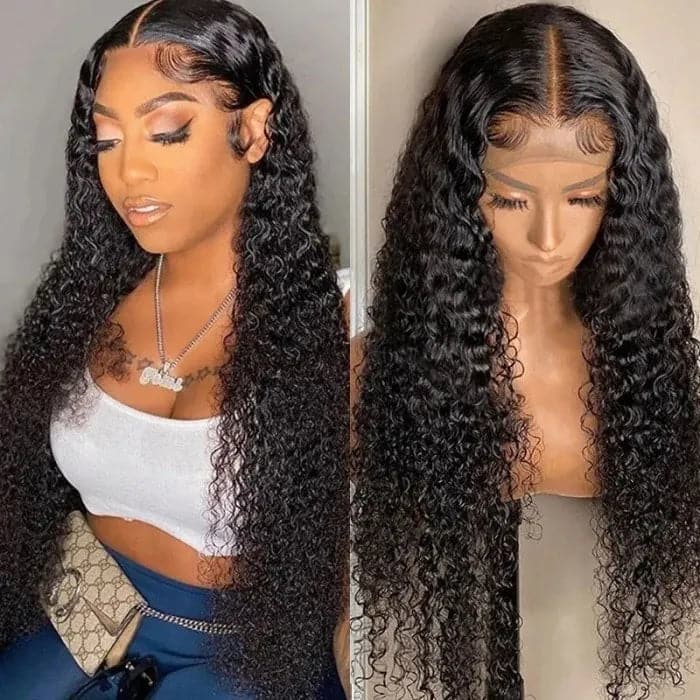 Sterly 5x5 Transparent Lace Closure Wigs Curly Human Hair Wigs For Women
