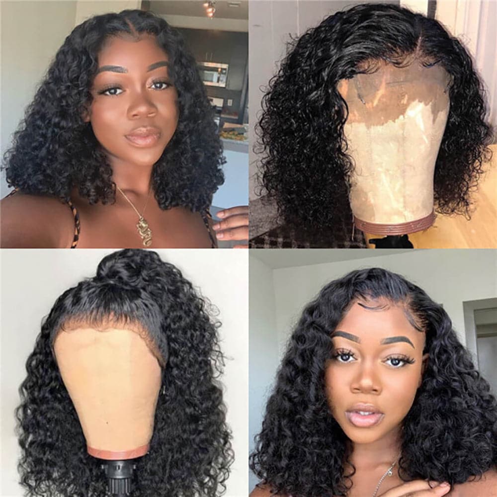 Sterly Short Water Wave Lace Frontal Bob Wig With Baby Hairs