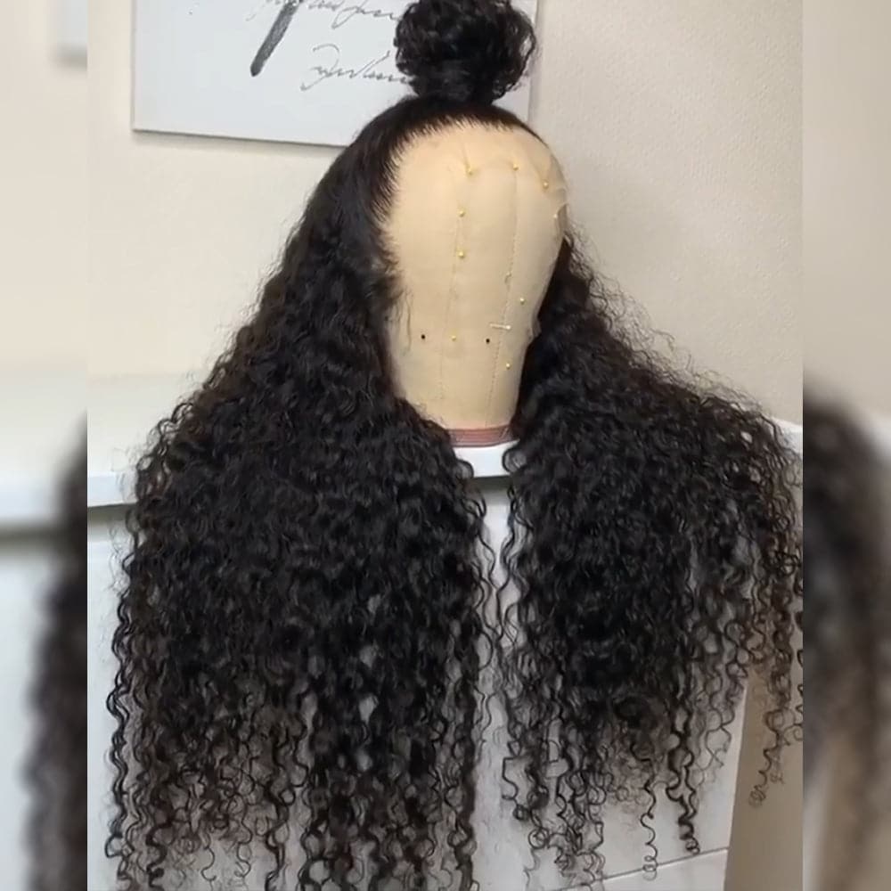Water Wave Full Lace Human Hair Wig Sterly 100% Human Hair Wigs 180% Density - sterlyhair