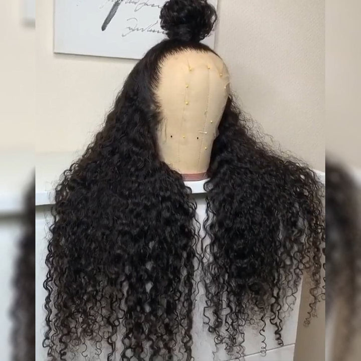 Water Wave Full Lace Human Hair Wig Sterly 100% Human Hair Wigs 180% Density - sterlyhair