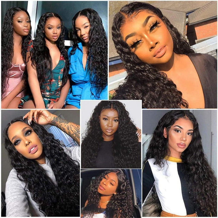 360 Lace Frontal Wigs Water Wave Human Hair Wigs For Women Sterly Hair - sterlyhair