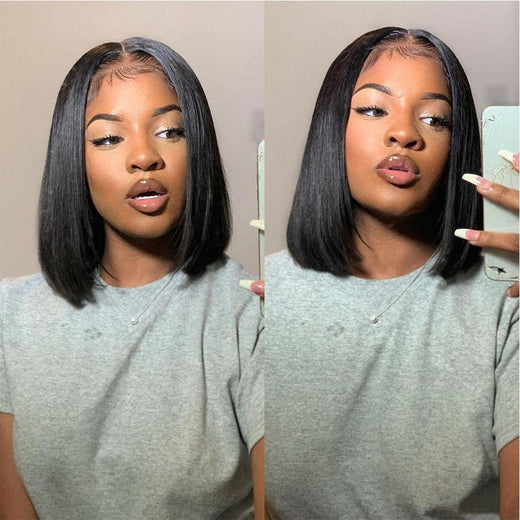 Flash Sale | Short Human Hair Bob Wigs Straight Short Bob Wigs For Women - sterlyhair