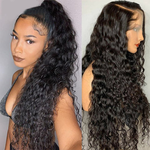 Water Wave Full Lace Human Hair Wig Sterly 100% Human Hair Wigs 180% Density - sterlyhair