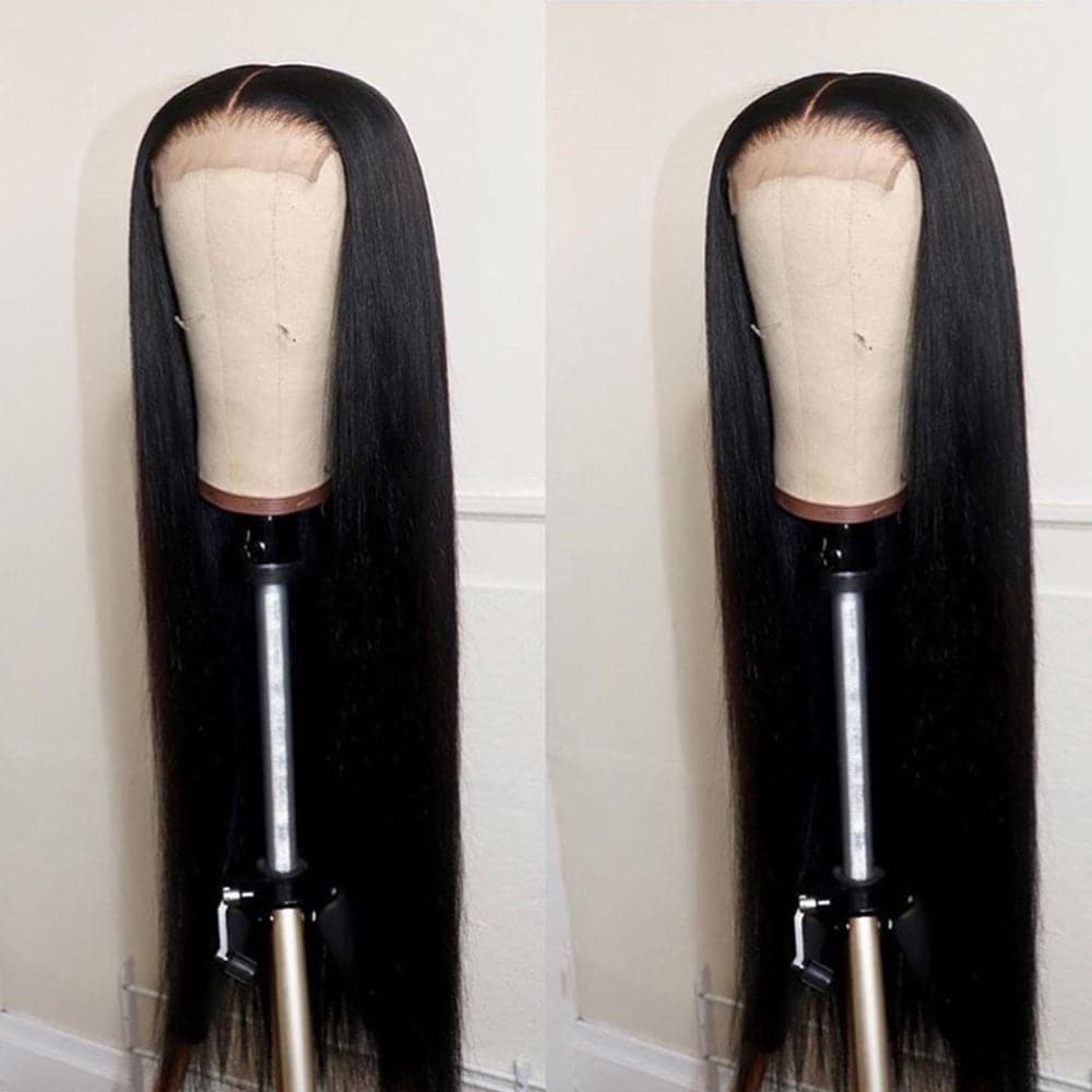 Long Hair Wigs For Women Straight Human Hair Invisible Wigs 180% Density 32-40inch