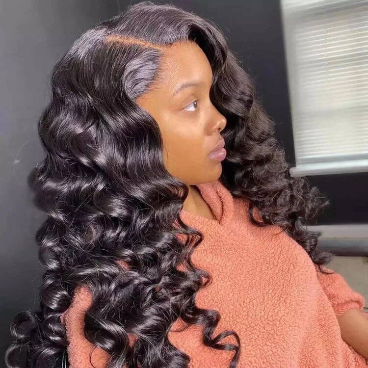 Sterly 13x6 HD Transparent Lace Loose Wave Lace Front Wigs Pre Plucked