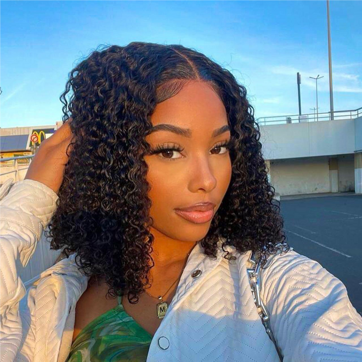 Sterly Curly Short Bob Wigs 13x6 Curly Lace Front Human Hair Wigs For Women - sterlyhair