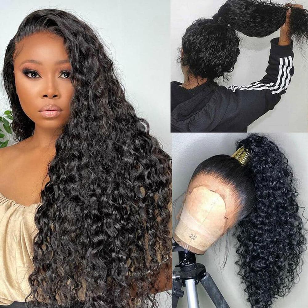 360 Lace Frontal Wigs Water Wave Human Hair Wigs For Women Sterly Hair