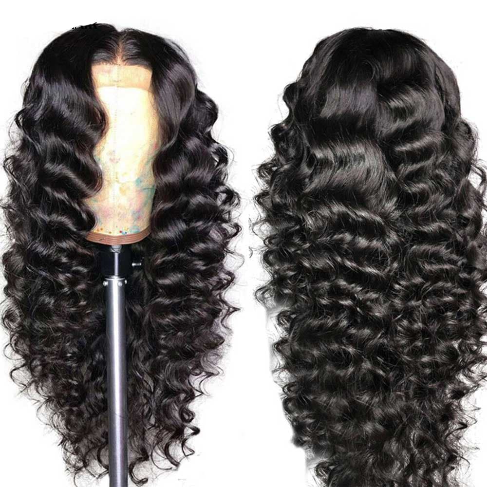Sterly 5x5 HD Lace Closure Wigs Human Hair Loose Deep Wave Wig